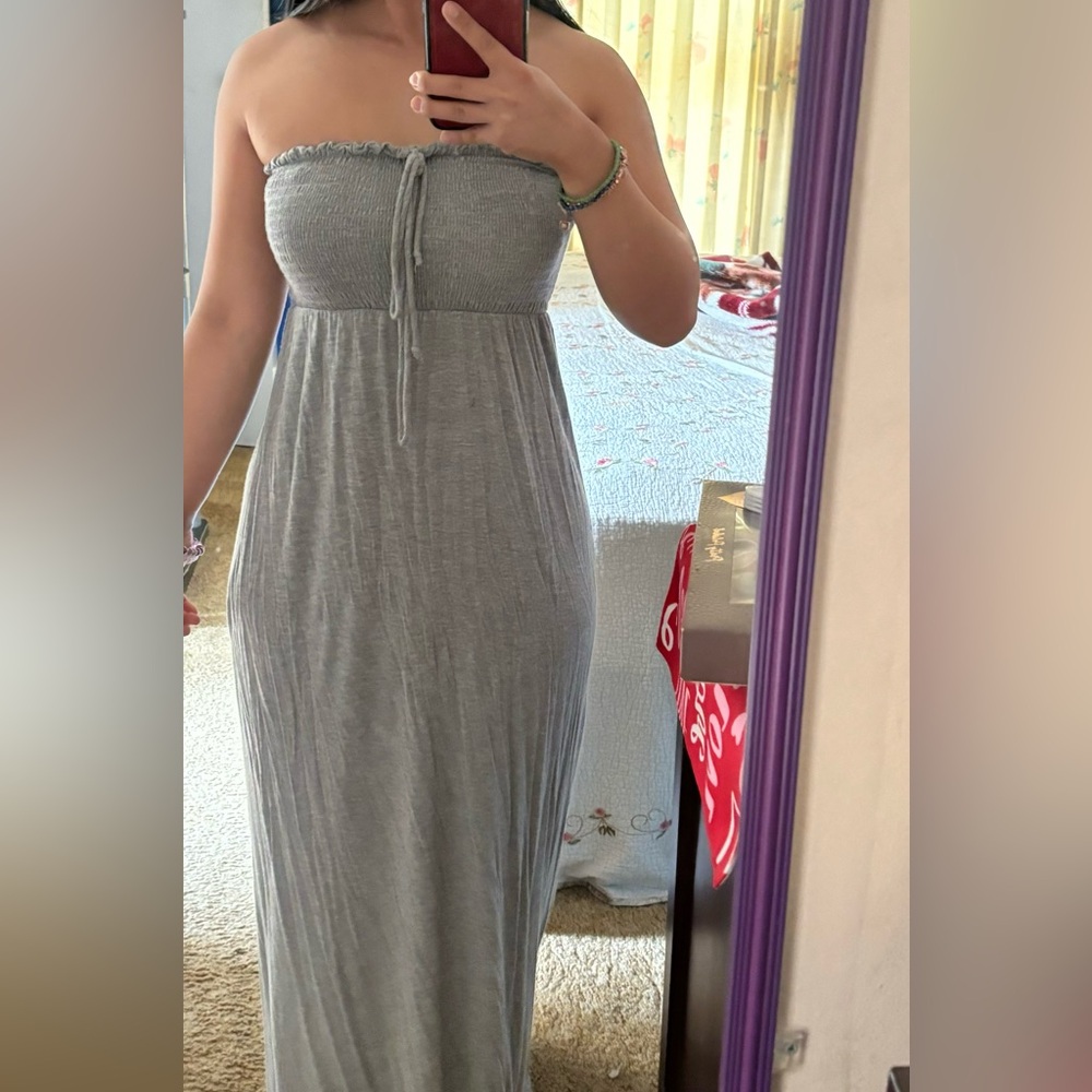 Gray Maxi Dress